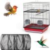 BOHUIZ Bird Cage Cover Adjustable Breathable Mesh Seed-0