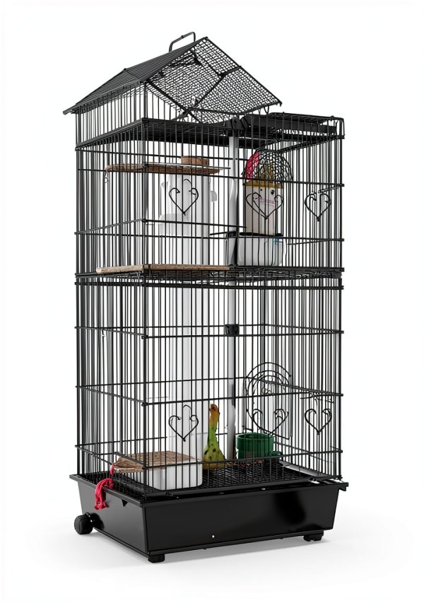 SYOOY Birdcage Cover Seed Catcher Mesh Ventilated Easy Clean-5