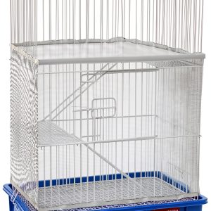 Sibba Bird Cage Seed Catcher Nylon Mesh Cover Indoor-0