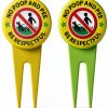 Bapikue Yard Sign No Dog Poop Durable Aluminum Green-5