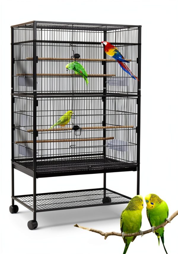 SYOOY Birdcage Cover Seed Catcher Mesh Ventilated Easy Clean-0