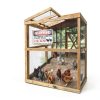 PTWXSW Chicken Warning Sign Wall Mount Rustic Metal Yard-6