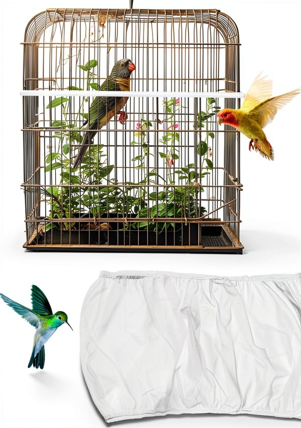 Aiyorse Bird Cage Cover Nylon Blackout Seed Catcher-0
