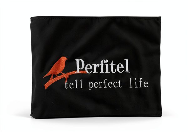 Perfitel Birdcage Cover Black Nylon Sunshade Embroidery-2
