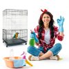 Shappy Bird Cage Cover Nylon Mesh Feather Catcher Net-4