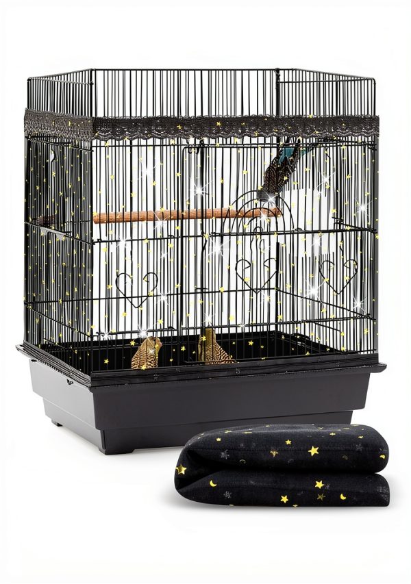 Shappy Bird Cage Cover Glitter Starry Sky Design Pet-0
