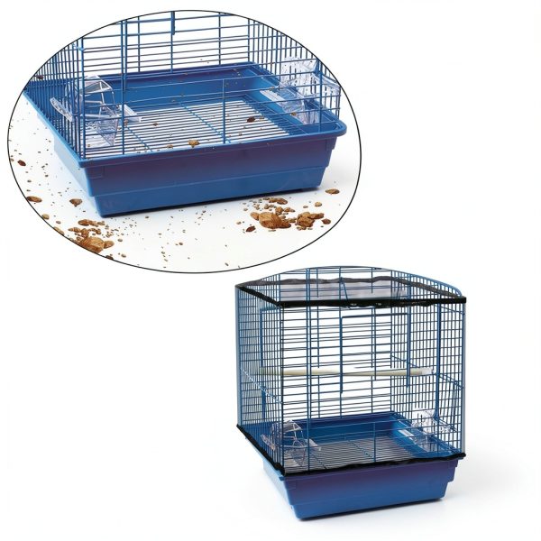 BOHUIZ Bird Cage Cover Adjustable Breathable Mesh Seed-3