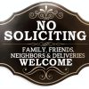 Maoerzai Art No Soliciting Sign Acrylic Door Mount Modern-0