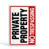 Lykjdnz No Trespassing Sign Aluminum Reflective Yard-1