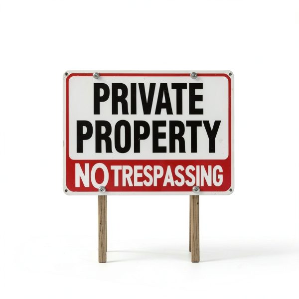 Lykjdnz No Trespassing Sign Aluminum Reflective Yard-5