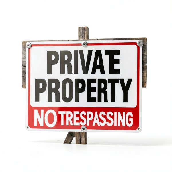 Lykjdnz No Trespassing Sign Aluminum Reflective Yard-6