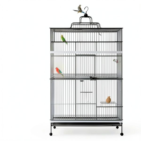 Aiyorse Bird Cage Cover Nylon Blackout Seed Catcher-5