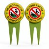Bapikue Yard Sign No Dog Poop Durable Aluminum Green-0