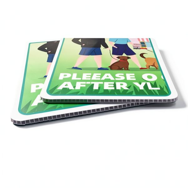 Philoch Dog Sign Waterproof Yard Reminder Clean Up After Pet-2