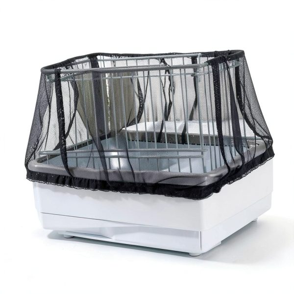 ISMARTEN Bird Cage Cover Feather Seed Catcher Nylon Mesh-2