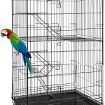 ISMARTEN Bird Cage Cover Feather Seed Catcher Nylon Mesh-0