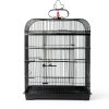 Bird Cage Seed Catcher Black Nylon Dustproof Josojoou-5