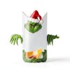 AMZFAVOR Christmas Fence Decorations Green Plastic Wall-2