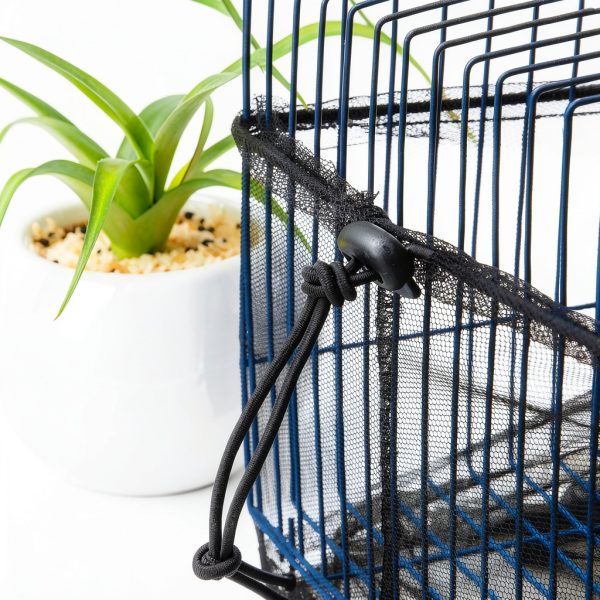 Shappy Bird Cage Cover Nylon Mesh Feather Catcher Net-3