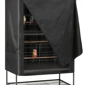 Explore Land Bird Cage Cover Black Water Resistant Indoor-0