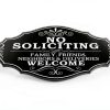 Maoerzai Art No Soliciting Sign Acrylic Door Mount Modern-4