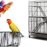 Nogeqi Bird Cage Cover Nylon Stretch Fit Seed Catcher-0