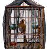 BOHUIZ Bird Cage Cover Adjustable Breathable Mesh Seed-4