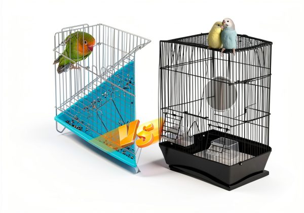 Bird Cage Seed Catcher UlifeBetter Nylon Mesh Adjustable-3
