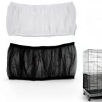 ISMARTEN Bird Cage Cover Seed Catcher Nylon Mesh Parakeet-0
