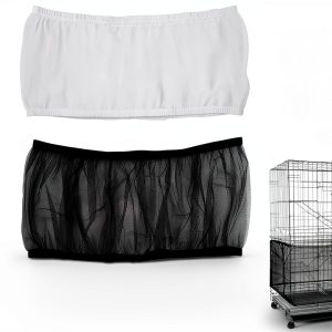 ISMARTEN Bird Cage Cover Seed Catcher Nylon Mesh Parakeet-0