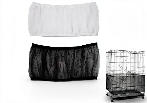 ISMARTEN Bird Cage Cover Seed Catcher Nylon Mesh Parakeet-0