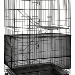 Shappy Bird Cage Cover Nylon Mesh Feather Catcher Net-0
