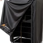 Perfitel Birdcage Cover Black Nylon Sunshade Embroidery-0