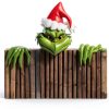 AMZFAVOR Christmas Fence Decorations Green Plastic Wall-0