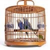 Bird Cage Seed Catcher Black Nylon Dustproof Josojoou-4