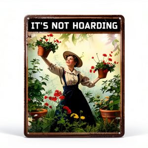 Ckdiluy Metal Garden Sign Vintage Style Gardening Decor-0