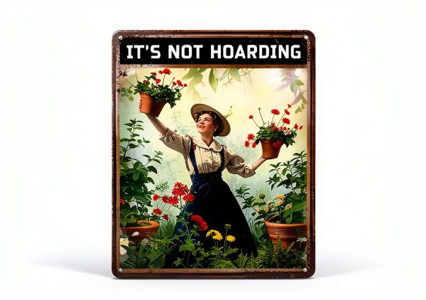 Ckdiluy Metal Garden Sign Vintage Style Gardening Decor-0