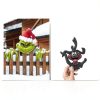 AMZFAVOR Christmas Fence Decorations Green Plastic Wall-7