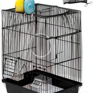 Bird Cage Seed Catcher UlifeBetter Nylon Mesh Adjustable-0