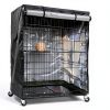 DUSTYPROTE Bird Cage Cover Black Breathable Oxford Fabric-1