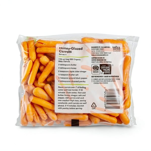 Produce Fresh Carrots Packaged 16 Ounce Crisp Whole Baby Carrots-1