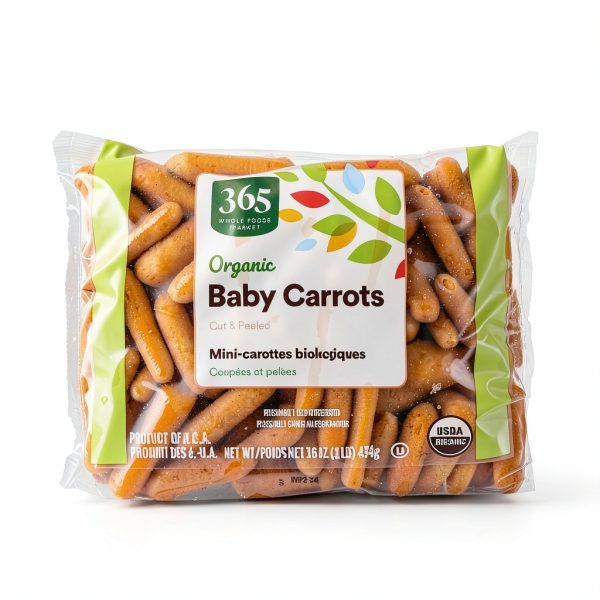 Produce Fresh Carrots Packaged 16 Ounce Crisp Whole Baby Carrots-0
