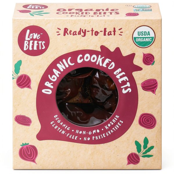 Love Beets Organic Cooked Beets Ready-to-Eat 8.8 Ounce Pack-0